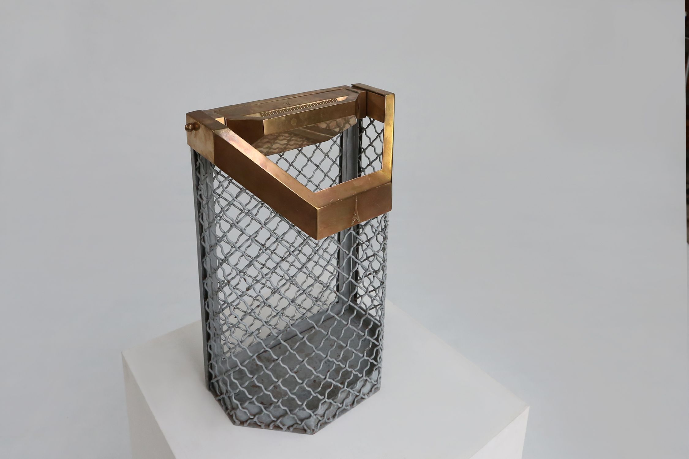 Original Eiffel Tower Trash Can from the Champ‑de‑Mars, France 1960sthumbnail